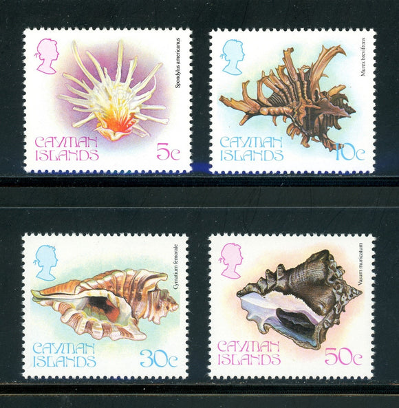 Cayman Islands Scott #444-447 MNH Sea Shells CV$4+ 417625