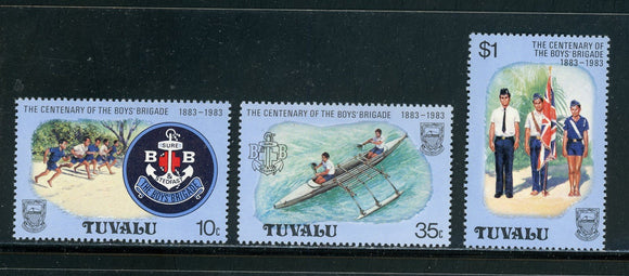 Tuvalu Scott #204-206 MNH Boy's Brigade Centenary CV$2+ 417639