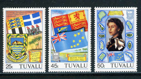 Tuvalu Scott #180-182 MNH Visit of Queen Elizabeth II $$ 417640