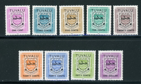 Tuvalu Scott #J1a-J9a MNH 1982-'83 Postage Dues Set CV$3+ 417650