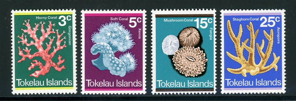Tokelau Scott #37-40 MNH Corals FAUNA CV$5+ 417671