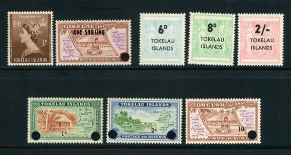 Tokelau Scott #4-11 MNH 1953-1967 Issues CV$11+ 417678
