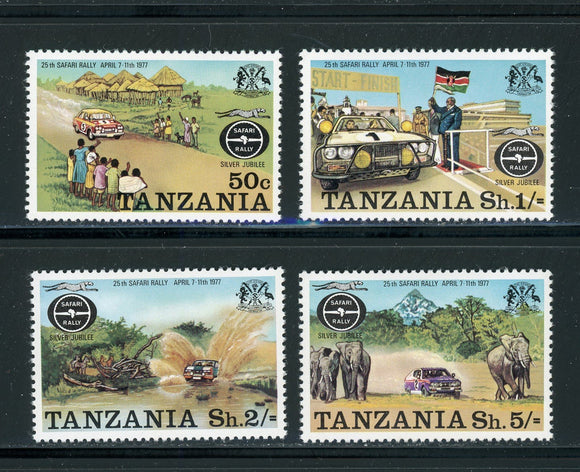 Tanzania Scott #74-77 MNH Safari Auto Rally CV$2+ 417692