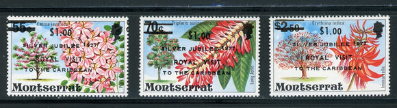 Montserrat Scott #374-376 MNH Royal Visit 1977 Silver Jubilee $$ 417696