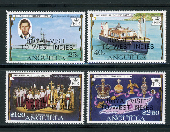 Anguilla Scott #297-300 MNH Royal Visit 1977 $$ 417698