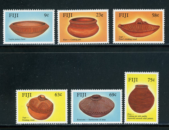 Fiji Scott #585-590 MNH Pottery CV$4+ 420363