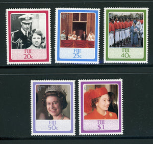 Fiji Scott #544-548 MNH Queen Elizabeth II 60th Birthday CV$3+ 420377