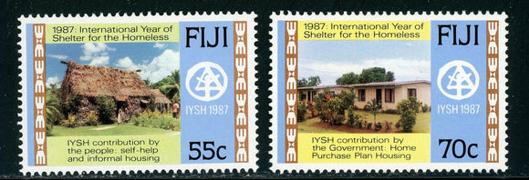 Fiji Scott #572-573 MNH Int'l Year of Shelter for the Homeless $$ 420382