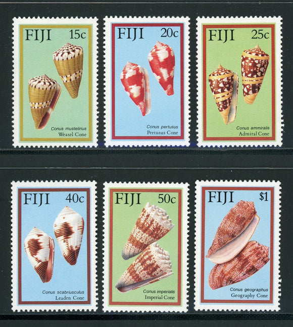 Fiji Scott #564-569 MNH Cone Shells FAUNA CV$9+ 420384