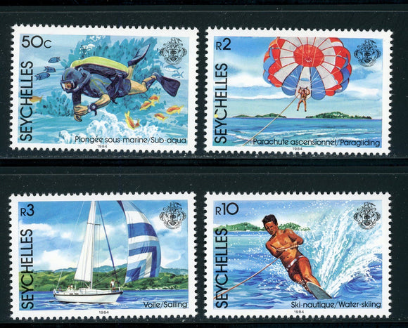 Seychelles Scott #551-554 MNH Water Sports CV$6+ 420388