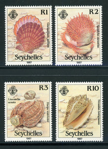 Seychelles Scott #614-617 MNH Sea Shells FAUNA CV$16+ 420393