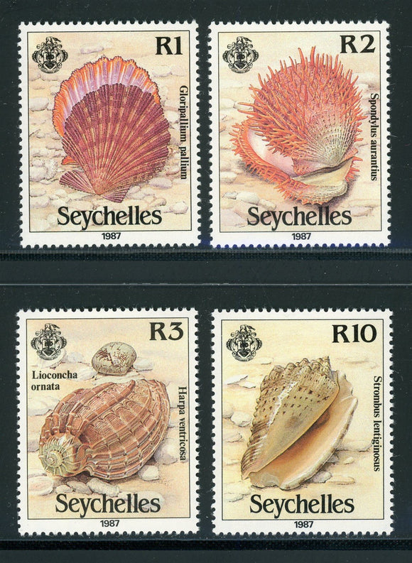 Seychelles Scott #614-617 MNH Sea Shells FAUNA CV$16+ 420393