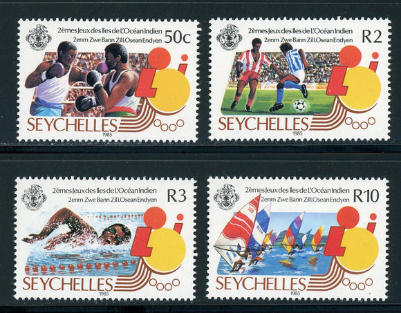 Seychelles Scott #572-575 MNH Indian Ocean Games CV$6+ 420399