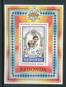 Redonda OS #116 MNH S/S Prince Charles Lady Diana Wed $$ 420470