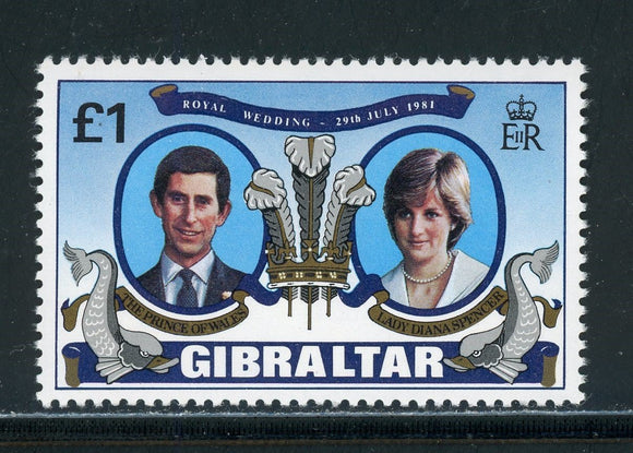 Gibraltar Scott #406 MNH Prince Charles Lady Diana Wed $$ 420519