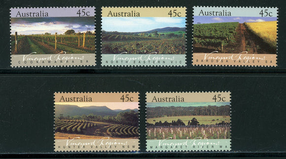 Australia Scott #1262-1266 MNH Vineyard Regions CV$4+ 420553