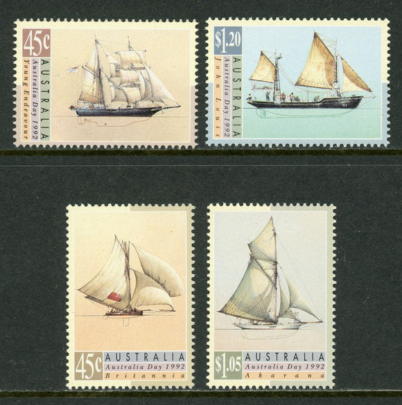 Australia Scott #1249-1252 MNH Sailing Ships CV$5+ 420560