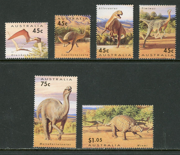 Australia Scott #1342-1347 MNH Dinosaur Era CV$6+ 420593