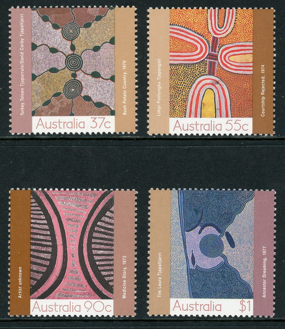 Australia Scott #1087-1090 MNH Aboriginal Paintings CV$6+ 420597