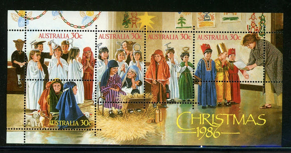 Australia Scott #1008 MNH S/S Christmas 1986 CV$2+ 420634