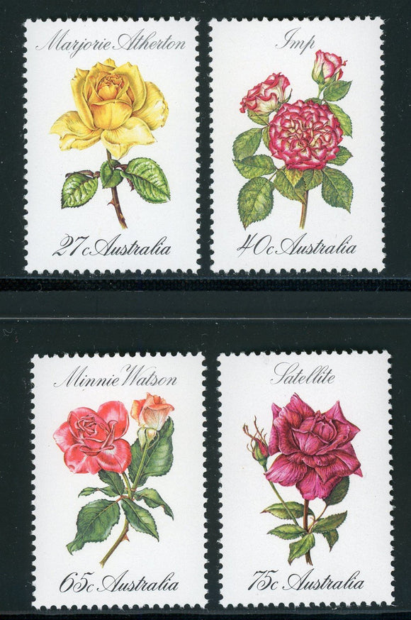 Australia Scott #826-829 MNH Roses FLORA CV$3+ 420642