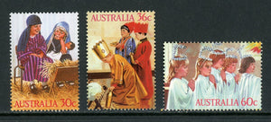 Australia Scott #1005-1007 MNH Christmas 1986 CV$2+ 420666