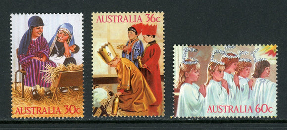 Australia Scott #1005-1007 MNH Christmas 1986 CV$2+ 420666