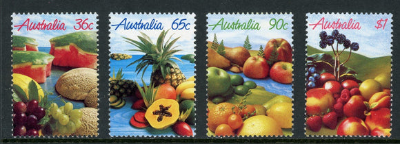 Australia Scott #1015-1018 MNH Fruits FLORA CV$5+ 420649