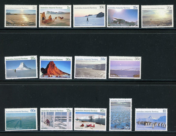 Australian Antarctic Ter Scott #L60//L76 MNH 1984-'87 Scenes CV$10+ 420668