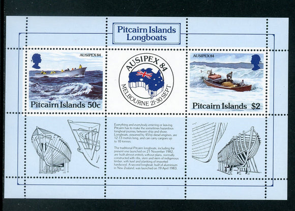 Pitcairn Islands Scott #248 MNH S/S AUSIPEX '84 Stamp EXPO CV$2+ 420680