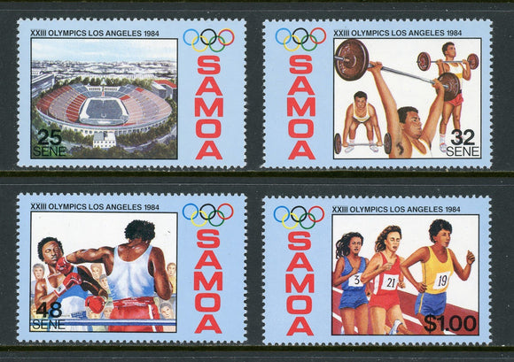 Samoa Scott #629-632 MNH OLYMPICS 1984 Los Angeles $$ 420690