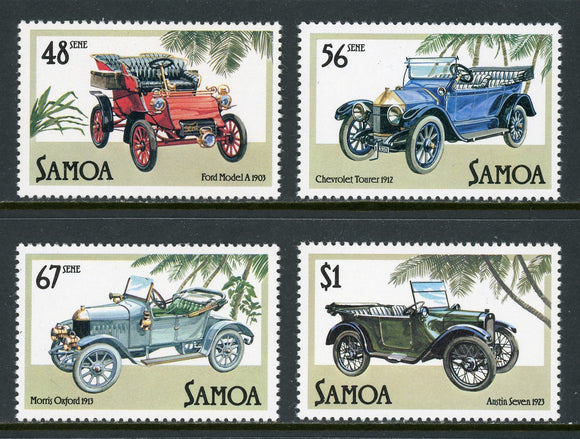 Samoa Scott #641-644 MNH Vintage Cars CV$7+ 420705