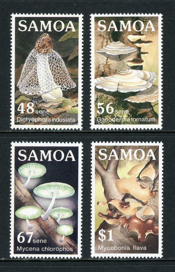 Samoa Scott #645-648 MNH Fungi FLORA CV$8+ 420713