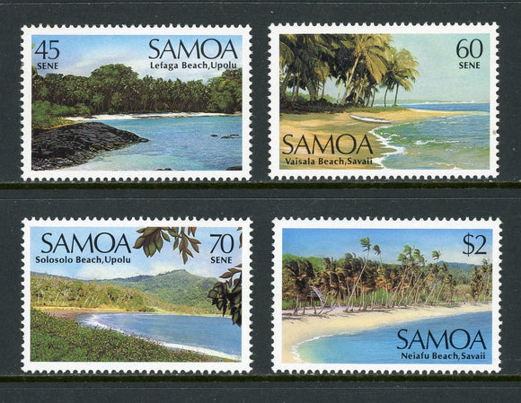 Samoa Scott #697-700 MNH Beaches CV$5+ 420714