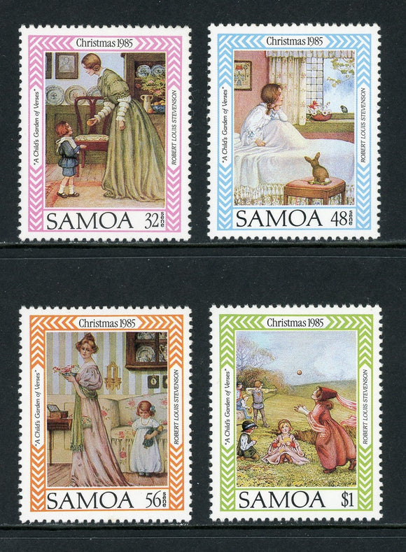 Samoa Scott #656-659 MNH Christmas 1985 $$ 420719