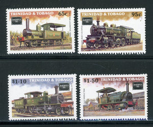 Trinidad & Tobago Scott #447-450 MNH AMERIPEX '86 Stamp EXPO TRAINS CV$2+ 420751