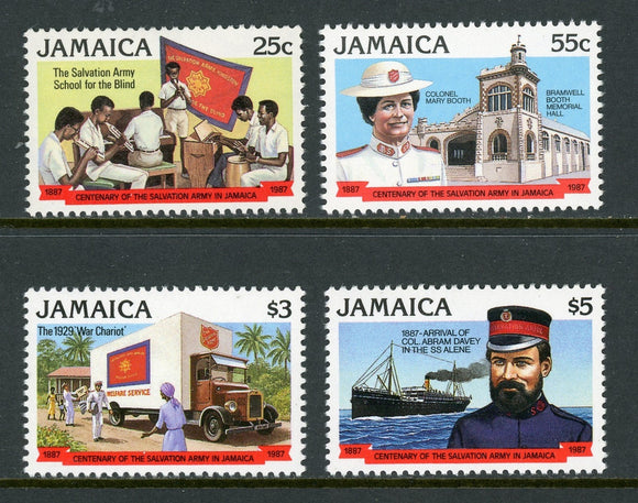 Jamaica Scott #671-674 MNH Salvation Army in Jamaica ANN CV$11+ 420761