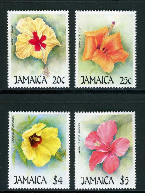 Jamaica Scott #675-678 MNH Flowers FLORA CV$6+ 420762