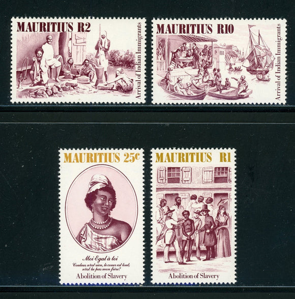 Mauritius Scott #596-599 MNH Abolition of Slavery CV$9+ 420768