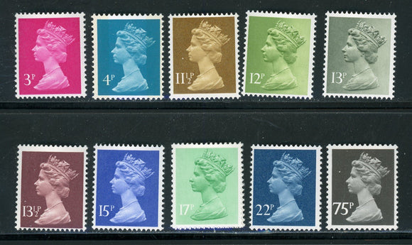 Great Britain Assortment #188 MNH 1960's-70's Machins $$ 423778