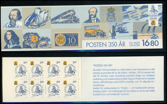 Sweden Scott #1589a MNH BKLT Swedish Post Office ANN Posten CV$3+ 423841