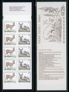 Sweden Scott #1921b MNH BKLT Conservation Deer FAUNA CV$9+ 423897