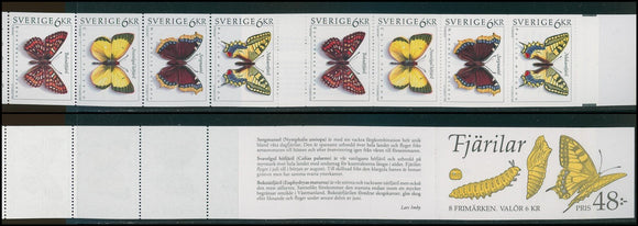 Sweden Scott #2023a MNH BKLT Butterflies Insects FAUNA CV$16+ 423905