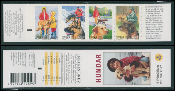 Sweden Scott #2408 MNH BKLT Dogs Pets FAUNA CV$7+ 424003