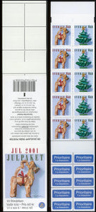 Sweden Scott #2425 MNH BKLT Christmas 2001 Julpost CV$15+ 424008