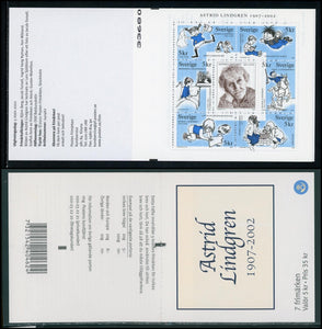 Sweden Scott #2431 MNH BKLT Astrid Lindgren, Author CV$12+ 424014