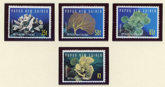 Papua New Guinea Scott #924-927 MNH Pacific Year of Coral Reefs CV$4+ 424126