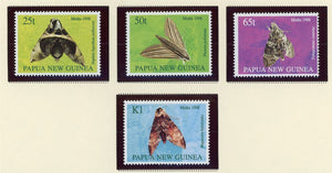 Papua New Guinea Scott #940-943 MNH Moths Insects FAUNA CV$4+ 424130