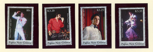 Papua New Guinea Scott #1235-1238 MNH Elvis Presley Entertainer CV$9+ 427189
