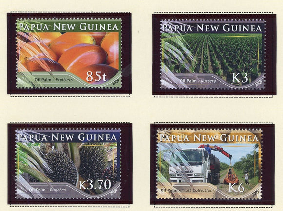 Papua New Guinea Scott #1413-1416 MNH Palm Oil Production CV$10+ 427222